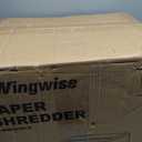 Low Noise 48dB Paper Shredder for Home, 15-Sheet Cross Cut, CD/Credit Card Office Shredder, 4.7 Gallons Wastebasket, P-4 High Security, Black