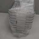 Tiawudi 12 Pack Plastic Storage Bins, Multi-Use Organizer Bins, Pantry Organizer, Clear Storage Containers for Home, Kitchen, Office, Cabinet, Shelf and Fridge Organization