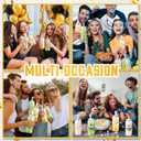 Skylety 24 Pcs Graduation Plastic Cups with Lid and Straws 13. 5 oz Class of 2025 Clear Plastic Tumblers Reusable Coffee Tea Hot Cocoa Beverage Tumbler for Congrats Grad Favors Supplies(Gold)