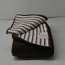 Wonderful 100% Cotton Jersey Knit Quilt - Rice Stitch Brown King Quilt with Two Pillow Shams - Soft & Breathable, All-Season Use, Hypoallergenic, Prewashed, Bedspread & Coverlet, 104"x94" (Espresso/Stripe)