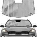 Pigenius Windshield Sunshade for Kia NIRO 2017-2022 (Gen 1 / DE) Hybrid/EV, Reversible Silver/Black