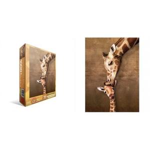Giraffe Mother's Kiss Puzzle, 1000-Piece  