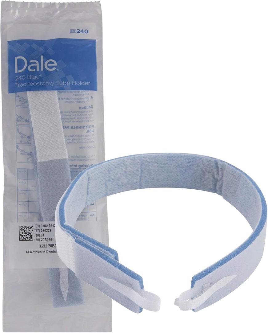 Dale 240 PT# # 240- Blood Pressure Monitor Tube Holder Tracheostomy Blue Adult One Size Fits Most 10/Bx by, Medical Products Inc by Beststores