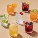 Hobnail Drinking Glasses Set of 8Includes 12 oz beer glasses and 10 oz cocktail glasses.Kitchen Water Glass Cup,Bar Tumbler Glassware Set for Whiskey, Beer, Cocktail, Juice, Milk