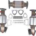 Catalytic Converter Set 1 and 2 LH RH Replacement for Honda Pilot 3.5L 2005-2008 OE# 45106 45107 45108 16450 16451 16351