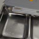 Lunch Box Containers,304 Stainless Steel Inner Electric Lunch Box,60oz Large Capacity Removable Food Container (2-compartment plate)