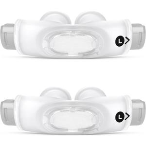 2 Packs Replacement P30i Nasal Pillows Cushion for Airfit P30i Cpap Nasal Pillows Cushion Reusable & Comfortable and Soft (Large)