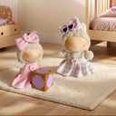 3 x ShaKaLa 17cm Doll Clothes Set Designer, Cute Skirt Hat for Dolls, Dress Outfit Accessories Compatible with 5.9- 6.7inch Dolls (No Doll) Pink A