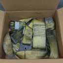 KODIAK STRAPS Adjustable Wheel Net Tow Basket Straps with Swivel J Hooks (2 Pack) - Universal for 14"-22" Tires - Strap for Dolly with Ratchet or Winches, 10,000lbs Break Strength