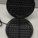 Cuisinart Waffle Maker, 1250W Round Classic Waffle Iron, 5-Setting Adjustable Browning Control, WMR-CANAS, Brushed Stainless