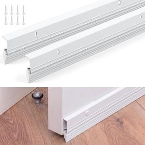 FoldTier 2 Pcs All-Season Door Sweep for Bottom of Door, 1-5/8 x 36 Inch