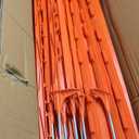 25 Pack Electric Fence Posts,48 Inch/4FT Step-in Plastic Posts for Farm and Garden,Temporary Sturdy Fencing System for Electric Fencing and Yard Protection, Red