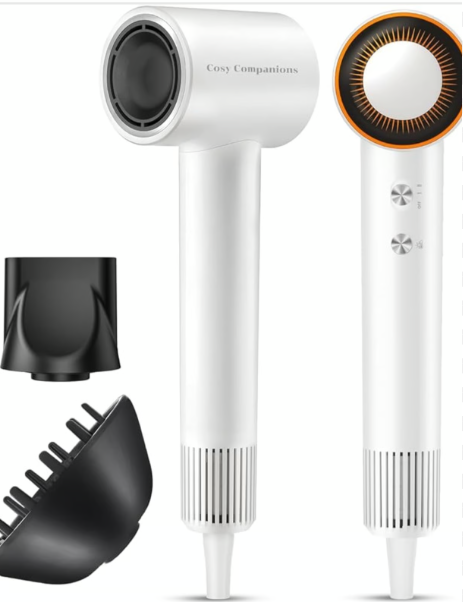 Hair Dryer Negative Ion, Professional Blow Dryer with High Speed Motor, 200 Million Ions, Low Noise, Portable for Home