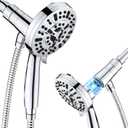 VOXON Magnetic High Pressure Shower Head, 10-Mode Handheld Shower Head, Built-in 2 Power Wash, Adjustable Shower Head with Handheld with Magnetic Docking & 60'' Hose, 2.5 GPM Showerhead with 5'' Face