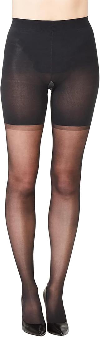 SPANXshape Mid-Thigh Sheers - Full Length - Comfortable Tummy Control Shapewear - Invisible Body Shaper (Black) 
 Size B