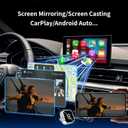 HYPAX Wireless CarPlay Adapter-4 in 1 Screen Mirror Link Car Adapter Android Auto Multi-User Seamless Connection Converts Wired to Wireless CarPlay Adapter - No Latency from iOS 10+ to Screen w/USB-C