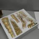 Hommtina Reindeer Christmas Decoration and Mini Trees, Lucky Reindeer Statues for Indoor Home Decor, Tabletop Mantle Cabinet Desktop Office (Rose Gold)