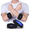 Fittest Pro Elbow Brace 2 Pack for Tennis & Golfer's Elbow Pain Relief (Black)