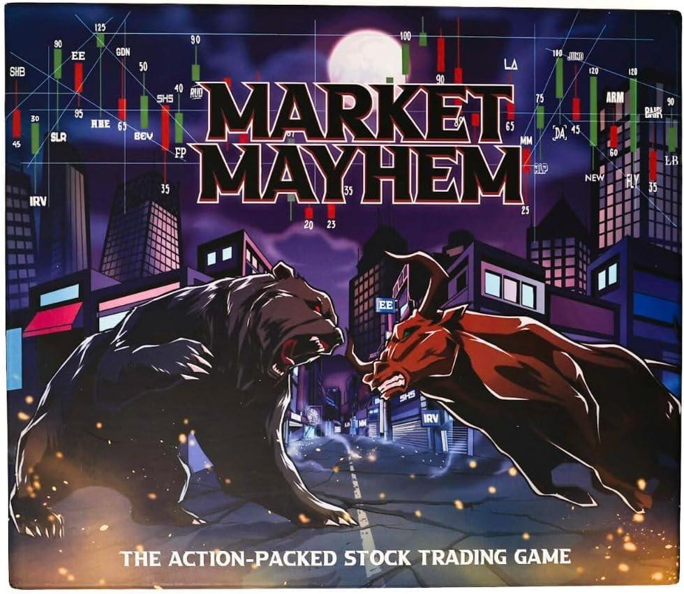 Market Mayhem | The Action Packed Stock Trading Board Game | 2-4 Players | 90 Minutes