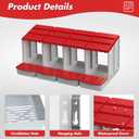 Chicken Nesting Boxes,4 Hole Nesting Box for Chicken Coop, Rolling Egg Collection and Protection Nesting Boxes
