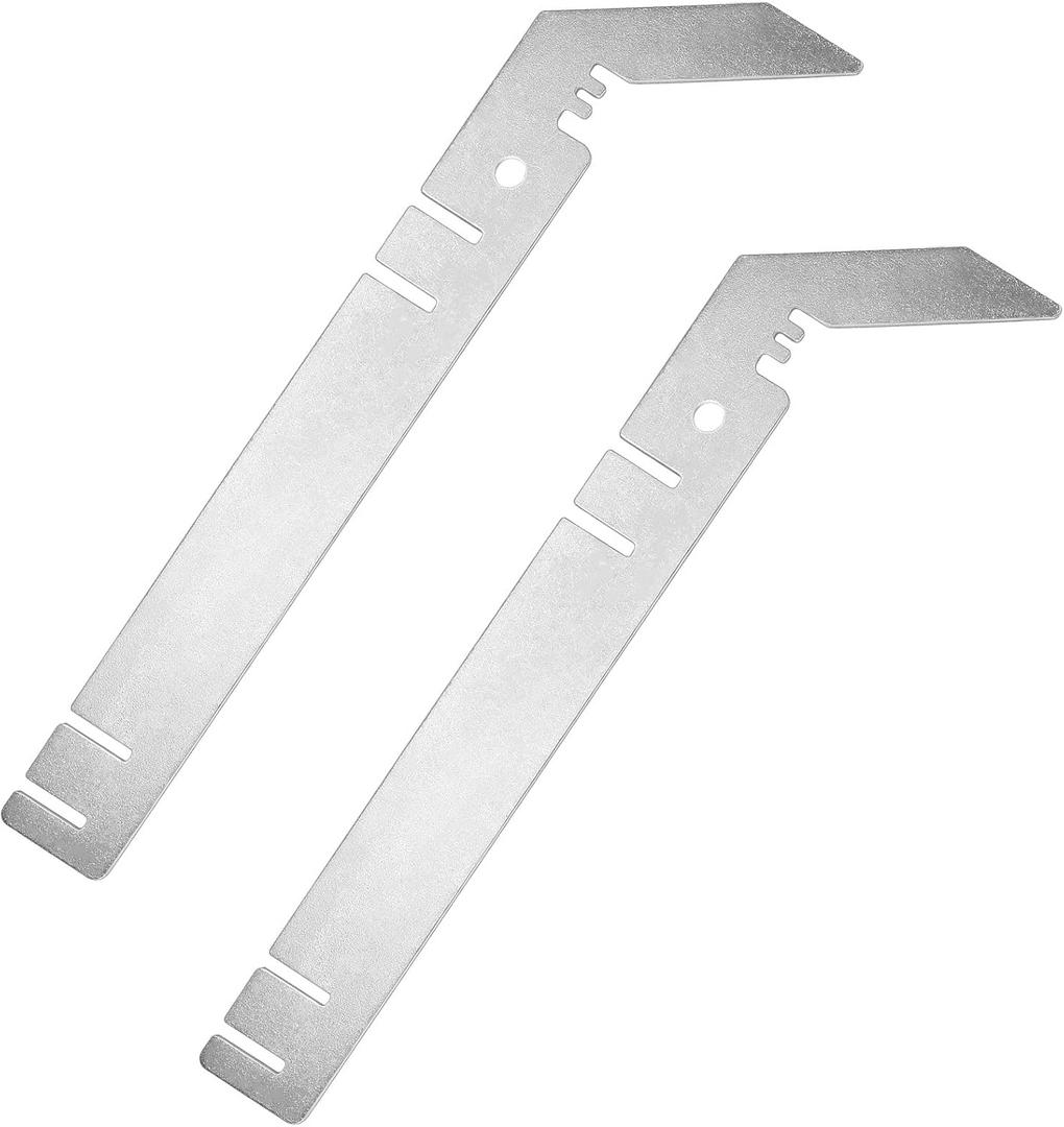 Dunzy 2 Pcs Double Crossbar Hanger Wedding Valance Hanger for Backdrop, Pipe and Drape Backdrop Stand Kit Double Stand (9 Inch)