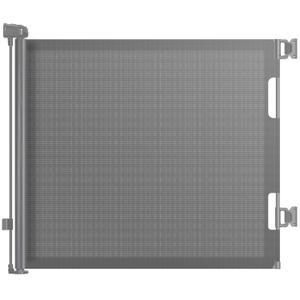 HAMOPY Retractable Baby Gate, 33" Tall, Extends up to 55" Wide, Durable Auto-Lock Baby Gate for Stairs, Mesh Dog Gate and Child Safety Gates for Doorways, Hallways, Indoor, Outdoor(Grey) (Gray)