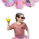 Kids Adjustable Water Balloons Belt for Quick-Fill Reusable Water Balloons, Outdoor Summer Games Anti-Burst Design 6 Colors Ages 4-12(Purple, Small), Pack of 2