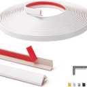 Art3d 20ft Outside Vinyl Corner Trim Peel and Stick for Tile and Wall Edges, Furniture Decoration White