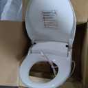 Bio Bidet Slim Two Electric Bidet Toilet Seat Round, Warm Water, Heated Seat, Night Light, Front and Rear Wash, Wireless Remote Control, White