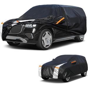 Large SUV Car Cover for Mercedes-Benz GLS-Class 2015-2025 100% Waterproof All Weather, Heavy Duty Outdoor Full Exterior Covers Rain Sun Wind UV Protection. (GLS(Maybach) 2015-2025+Towel+Storage Bag)