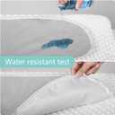 TILLYOU Waterproof Changing Pad Liners 6 Pack, 100% Cotton Reusable Cloth Diaper Liners, Gray
