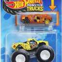 Hot Wheels Monster Trucks Totaled Series with Crushable Car, Die-Cast Vehicle, 1:64 Scale