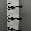 SKOLOO Coat Rack Wall Mounted - 38.3'' Long, Wooden, Heavy Duty, Rustic Coat Hooks for Wall, Wall Coat Rack with 10 Triple Hooks for Hanging Clothes, Jacket, Hat(Weathered White)