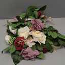 5FT Artificial Rose Flower Burgundy Fake Floral Garland for Wedding Ceremony Backdrop Arch Flowers Table Centerpieces Decorations