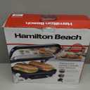 Hamilton Beach Panini Press, Sandwich Maker & Electric Indoor Grill, Upright Storage, Nonstick Easy Clean Grids, Stainless Steel (25410)