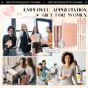 11 Pcs Appreciation Gift Sets Thank You Gifts for Women Female Include 20 oz Tumblers Motivational Journal with 9 Ballpoint Pens(Rose Red,Classic)