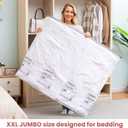 TAILI 4 Pack Vacuum Storage Bags for Comforter and Blankets, XXL Jumbo Vacuum Seal Bags for Bedding (47x39 Inch), Huge Space for Toy, Bedding, Pillows, Save More Closet Space