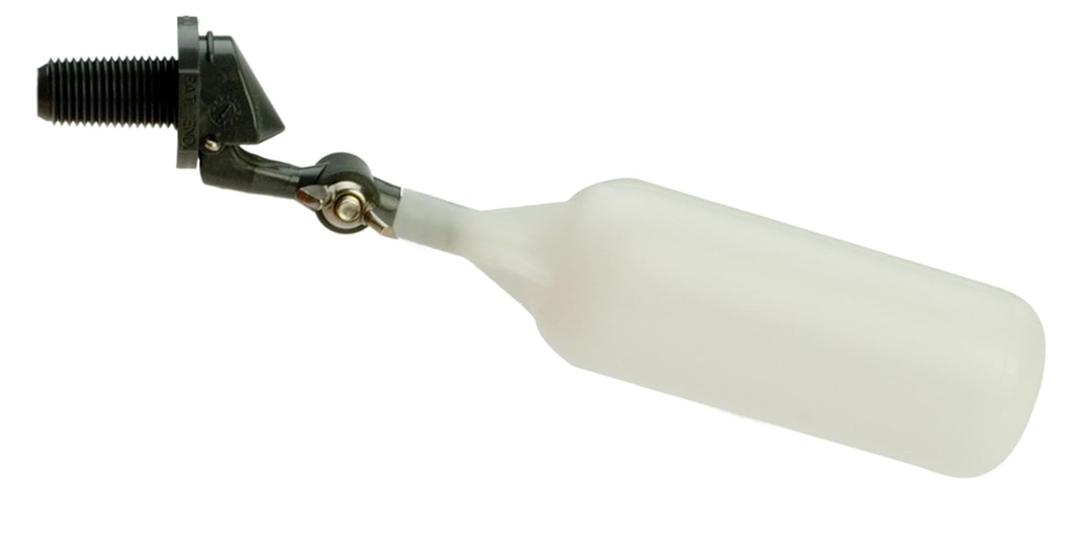 Kerick Valve MA2P2 PVC Mini Float Valve, Tank Mount, Adjustable Arm, 1.5 gpm at 60 psi, 1/4" NPT Male