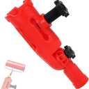 Multi-Angle Paint Brush Extender, Extension Pole Attachments for Paint Brushes and Rollers Edger Painting Tool Adaptor with Rotating Head for High Ceiling Walls Corners Red