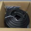 AHEONLAR Landscape Edging, 2" x 120' Garden Edging Border, Plastic Garden Edging with 140 Pcs Spikes, No Dig Landscape Edging Black Garden Border for Lawn, Yard and Flower Bed
