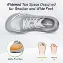 OrthoComfoot Men's Orthopedic Diabetic Wide Running Shoes: Comfortable Arch Support Sneakers for Plantar Fasciitis, Foot & Heel Pain Relief - Casual Work Walking Shoes