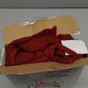 Sattiyrch Christmas Tree Skirt, 36 inches Luxury Cable Knit Knitted Thick Rustic Xmas Holiday Decoration, Burgundy (36in)