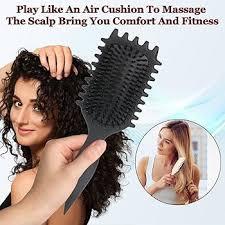 Curly Hair Brush Black, Volume Curl Defining Brush for Effortlessly Detangling Shaping and Styling Men's Women's Curls, Waves & Coils, Curly Hair Products, Reduce Frizz