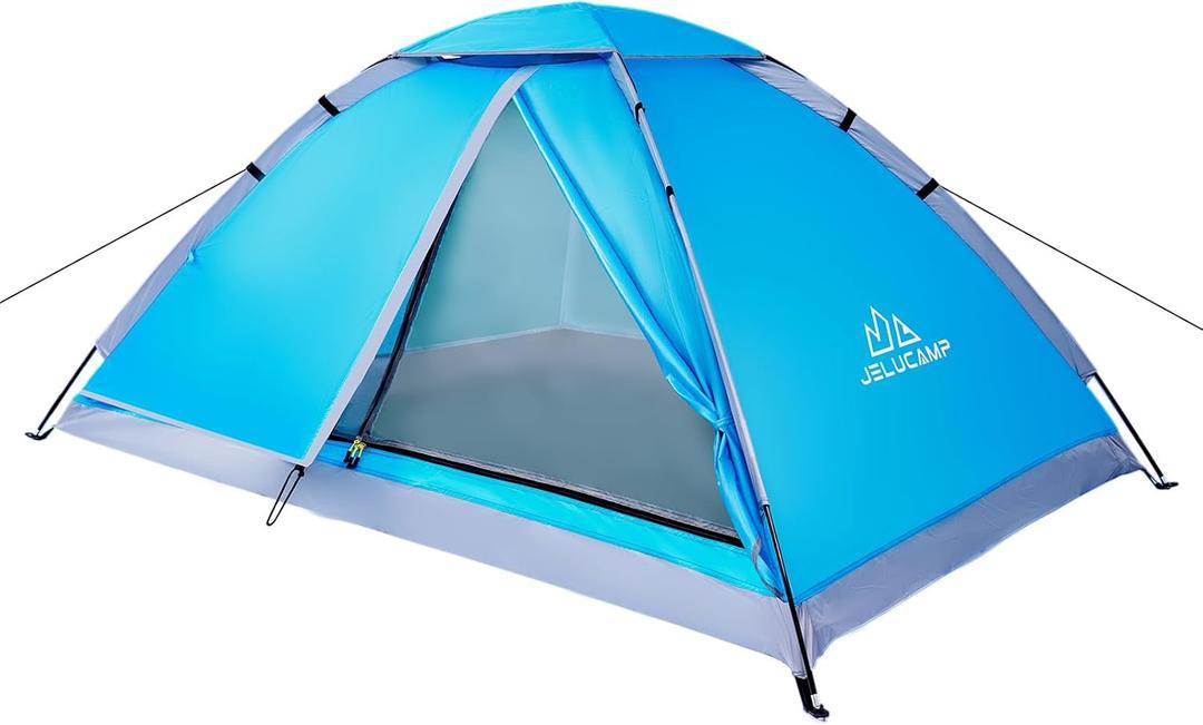 1/2/4/5/6 Person Dome Tents for Camping, Lightweight Portable Backpacking Tent, Small Easy Set Up Outdoor Waterproof Camping Hiking Tent for Adults (Blue)