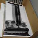 Small Standing Desk Adjustable Height, Mobile Stand Up Desk with Wheels, 32 Inch Portable Rolling Desks Conference Room Tablesf for Walking Pad Treadmill Black