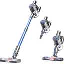 POGAI Vacuum Cleaner for Home, Cordless Vacuum Cleaner with 80000 RPM High-Speed Brushless Motor, Max 40 Mins Runtime, 5 Stages High Efficiency Filtration Vacuum for Hard Floors