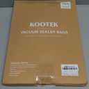 Kootek Vacuum Sealer Bags, 150 Gallon 11" x 16", Quart 8" x 12" and Pint 6" x 10" Vacuum Seal Bags for Food, Commercial Heavy Duty, BPA Free, Precut Food Vac Bag for Storage, Meal Prep or Sous Vide