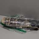 Artoid Mode Let It Snow Snowflake Snowman Light Christmas Decorative Kitchen Mats Set of 2, Home Party Low-Profile Kitchen Rugs - 17x29 and 17x47 Inch (Black)