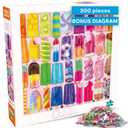 Buffalo Games - Frosty Treats - Lars Stewart - 300 Piece Large Jigsaw Puzzle for Adults - Playful Summer Ice Cream Art - Finished Size is 21.25 x 15.00, Oversized Pieces