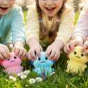 Holydeck 4 Pcs Jumbo Axolotl Plush Toys with Easter Goodie Bags Plushies Playset Basket Fillers Toys for Kids Girls Boys Easter Basket Stuffers Party Favors Gifts